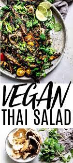 Thai Mushroom Salad Mushroom Salad Summer Recipes Dinner Whole Food Recipes