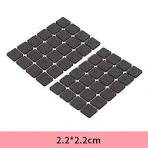 FELTECHELECTR 48Pcs Silent Prevent Noise EVA Chair Leg Pads for Wooden  Floors 0.9x0.9in