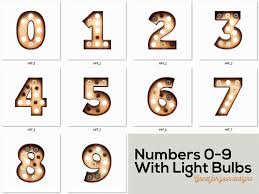 Free Marquee Light Bulbs 3d Numbers By Deeezy On Dribbble
