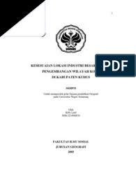 Gaji pt indomaju textindo kudus / jue space: Kesesuaian Lokasi Industri Besar Dengan Pengembangan Wilayah Kota Di Kabupaten Kudus