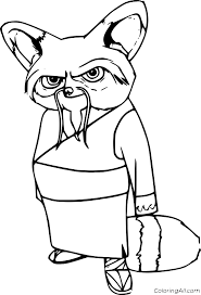 Discover these kung fu panda coloring pages. Master Shifu From Kung Fu Panda Coloring Page Coloringall