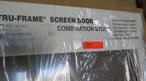 Check spelling or type a new query. Screen Door System W Tempered Glass Panels 35 X 77 1 2 White Painted Finish Hinged 130 Retai Oahu Auctions