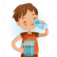 Maybe you would like to learn more about one of these? Cute Boy In Red Shirt Holding Glass Of Kid Drinking Water Emotionally Royalty Free Cliparts Vectors And Stock Illustration Image 105746702
