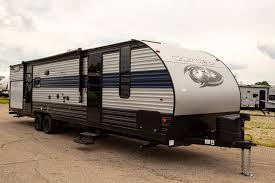 The lance 2445 travel trailer comes with a large kitchen to help cook meals for the whole family! 2022 Cherokee Grey Wolf 29te Camping Trailer With Bunks Outside Kitchen For Sale At All Seasons Rv In Streetsboro Ohio