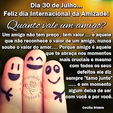 Dia internacional da amizade para além dessas duas datas, existe ainda o dia internacional da amizade, criado pela organização das nações unidas em 2011, convidando todos os países a celebrarem a união fraternal no dia 30 de julho de cada ano. Dalva Day 2017 Dia Internacional Da Amizade