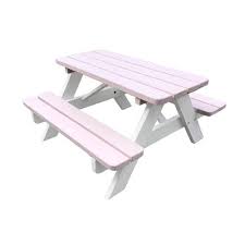 This picnic table is a classic design. Wedgewood Children S Picnic Bench Lynton Garden Tabletop And Leg Colour Pink Picnic Bench Kids Picnic Table Round Table And Chairs