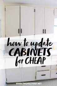 Update Kitchen Cabinets For Cheap Update Kitchen Cabinets Diy Kitchen Cabinets Makeover Diy Cabinet Doors