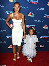 Mel B Flaunts Hourglass Figure In White Dress At America S Got Talent Toddler Black Dress Mel B Spice Girls