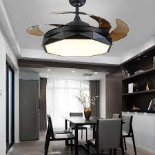 The included handheld remote makes it a breeze to control the fan speed and dimmable light. 42 Inch Ceiling Fan Lamp With Lights 110v 220v Remote Control Lamp Fans Home Low Profile Blades Invisib Low Profile Flush Mount Ceiling Fans Aliexpress