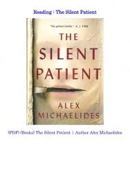 He has a ma in english literature from trinity college, cambridge university, and a ma in screenwriting from the american film institute in. Pdf Books The Silent Patient Author Alex Michaelides