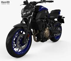 3d Model Of Yamaha Mt 07 2018 Yamaha 3d Model Yamaha Mt07