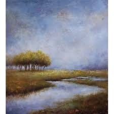 Watershed Ii Nature Tree Texture Painting Tree Painting