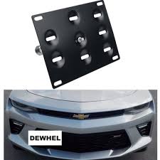 Start date oct 15, 2018. Dewhel Front Bumper Tow Hook License Plate Mount Bracket Holder Bolt On No Drill Hole Aluminum Performance For 16 Up 6th Gen Chevrolet Camaro 2016 2017 Amazon Com Au Automotive