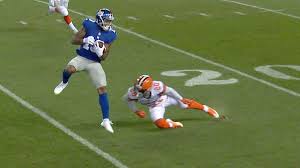 Looking for the best odell beckham jr catch wallpaper? Odell Beckham Jr Sprains Ankle On Hit After Catch I Ll Be All Ri Abc7 New York