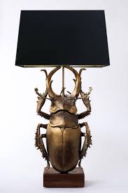 Staghorn Beetle Sculpture Table Lamp 1stdibs Com Vintage Table Lamp Lamp Table Lamp Lighting