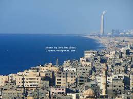 Мод stadtbahnhof hackescher markt для cities: Looking North From Gaza City Overlooking Sweltering Concrete Slums Of Beach Camp Gaza Beach Camping City