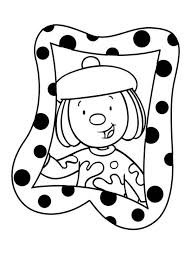 Jojo from jojo's circus greeting us coloring page. Jojo S Photo In Frame In Jojo S Circus Coloring Page Netart