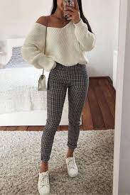 42 Cute Spring Outfits With Sneakers 2020 16 Fall Outfits Women Winter Fashion Outfits Womens Casual Outfits