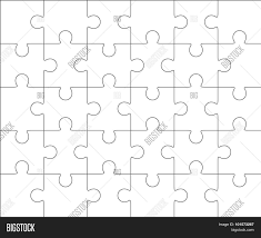 Puzzle for web, information or presentation design, infographics. Jigsaw Puzzle Blank Vector Photo Free Trial Bigstock