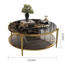 Shop wayfair for all the best glass round coffee tables. Modern Living Room Furniture Chrome Metal Base Two Levels Luxury Round Black Glass Top Coffee Table Table Defaico Furniture Company Limited