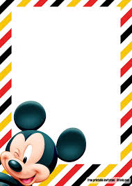 Disney clipart borders clipart 2017 328kb 1000x1000: Free Printable Oh Toodles Mickey Invitation Templates Mickey Mouse Invitation Mickey Invitations Mickey Mouse Birthday Invitations