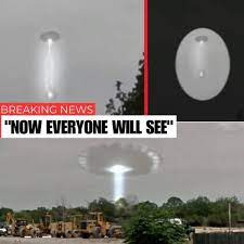 UFO object emitting white energy recorded