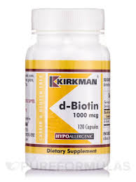 This strengthens the hair strands and promotes. D Biotin 1000 Mcg Hypoallergenic 120 Capsules