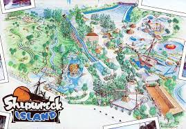 Shipwreck Island 1980 S Theme Park Map Shipwreck Island Island Theme