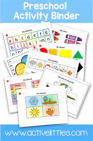 You've come to the right place! Preschool Activity Binder Busy Book Printable Active Littles