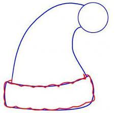 Nous vous expliquons les étapes pour réaliser un. Comment Dessiner Le Bonnet Du Pere Noel Coloriage