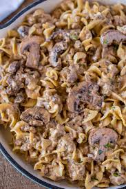 Mixed wild mushrooms are delicious seasoned and fried in olive oil or butter, then piled onto buttered toast and topped with a poached egg. Ground Beef Stroganoff Dinner Then Dessert