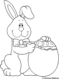 Huevos Conejo De Pascua Para Colorear