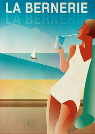 La Bernerie Travel Cover Affiches Retro Decoration Maison La Bernerie En Retz
