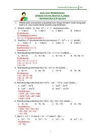 Contoh soal matematika kelas 7 dan pembahasannya. Soal Matematika Smp Kelas 7 Semester 2 Dan Pembahasannya Pdf Dynamicslasopa