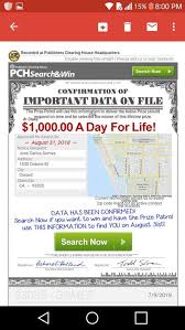 I Jcg Claim Pch Vip Win For Life Pch Sweepstakes Publishers Clearing House