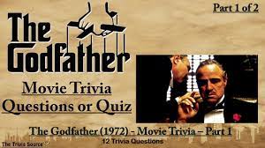 The top hits of 1972. The Godfather 1972 Movie Trivia Quiz 1 Youtube