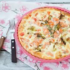 Quiche Sans Pate Au Saumon Fume Et Aux Asperges Recette Pates Au Saumon Fume Tarte Au Saumon Pates Au Saumon