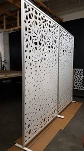 Decorative Screen Room Divider With Wheels Graduated Swirl Pattern Room Divider Glass Room Divider Sliding Room Dividers