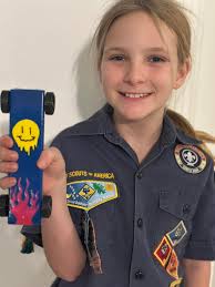 2025 Webelos Car Ready for Pinewood Derby Race