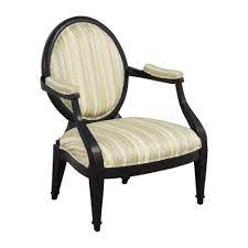 Retro vintage danish modern teak lounge chair easy armchair + footstool 60s 70s. 79 Off Hickory White Hickory White Silk And Wood Armchair Chairs