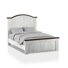 Check spelling or type a new query. Queen Willow Rustic Solid Wood Panel Bed Distressed White Walnut Homes Inside Out Target