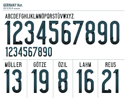 Football Teams Shirt And Kits Fan Font Fix Germany World Cup 2014 Football Fonts Text Logo Typography Jersey Font