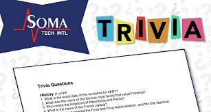 Aug 24, 2021 · our france quiz will keep you on your toes with a fun combination of super easy and frustratingly difficult questions about france. Soma Tech Intl Trivia Event Trivia Questions And Answers