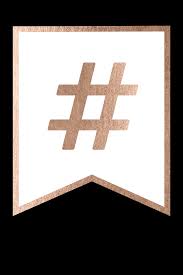 To search more free png image . Free Printable Rose Gold Banner Template Paper Trail Design