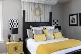 Love this look for our master bedroom. Grey And Yellow Bedroom Inspiration Mangaziez