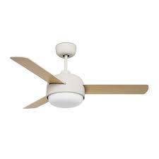 Save now with 0% off kwartet brushed satin brass 52 inch led indoor outdoor ceiling fan. Ceiling Fan Klar White 106cm 42 With Light And Remote Home Commercial Heaters Ventilation Ceiling Fans Uk