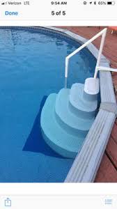 For above ground pools only. Blue Wave Products Wedding Cake Above Ground Pool Step W Liner Pad White Walmart Com Walmart Com