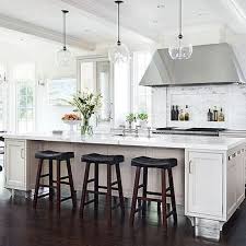 kitchen island with skirted stools