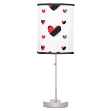 A gently glass heart shape reminds loved ones of your affection. Lovely Hearts Pattern Table Lamp Zazzle Com Lamp Table Lamp Heart Patterns