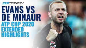 And opponents lucky enough to return his thunderous serve would look up to see this huge moustache at the net, with seemingly eight. Dan Evans Vs Alex De Minaur Atp Cup 2020 Extended Highlights Youtube